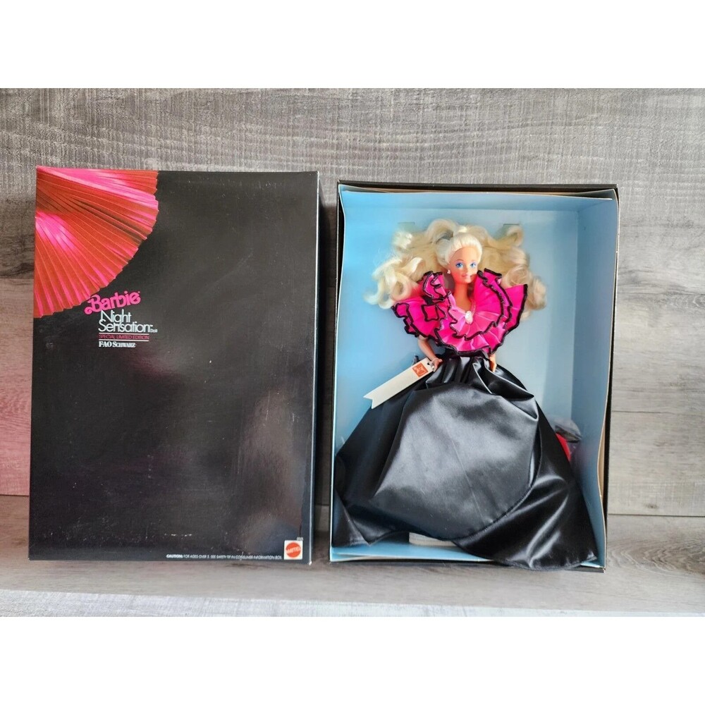 Vtg 1991 Limited Edition Night Sensation Barbie FAO Schwarz Exclusive #2921 NEW